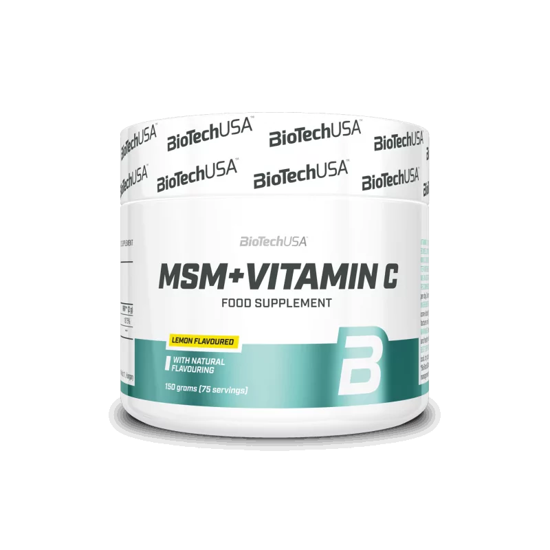 BioTech USA - MSM + Vitamin C Pulver - 150 g