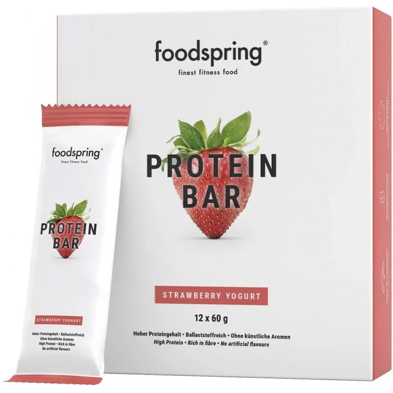Foodspring - Protein Barre Box - 12x60g