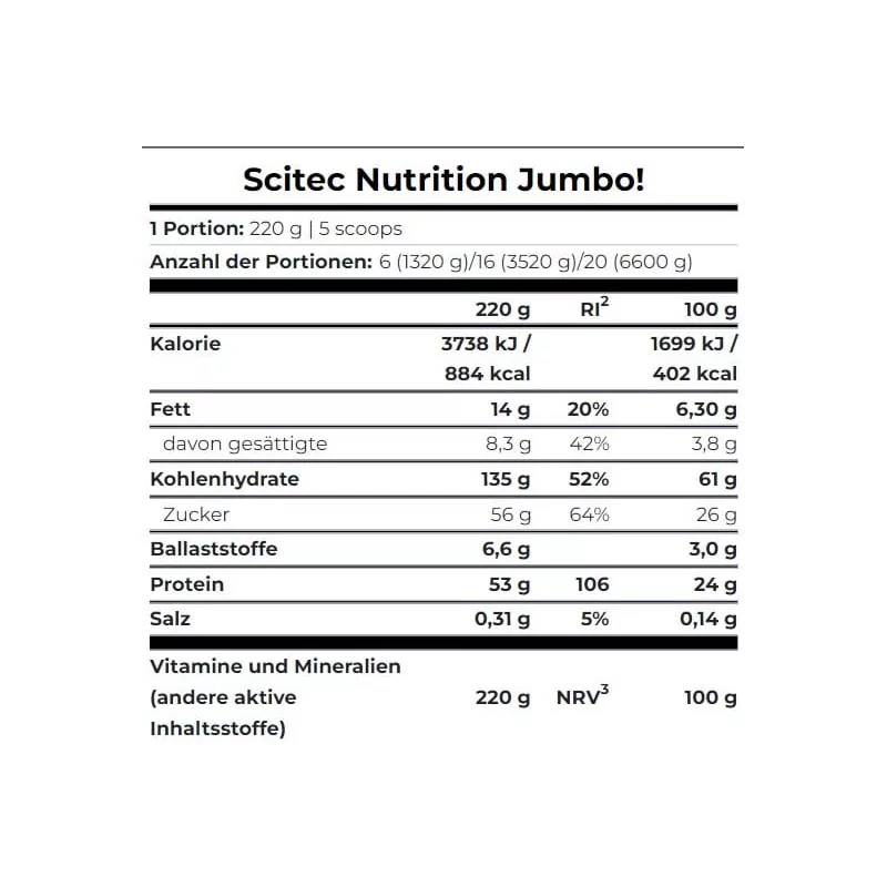 Scitec Nutrition - Jumbo - 3520g