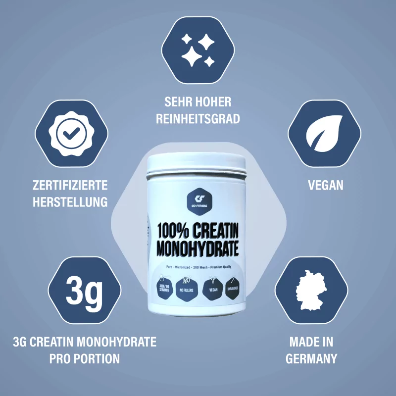 GoFitness Nutrition - 100 % Creatin Monohydrat - 300g