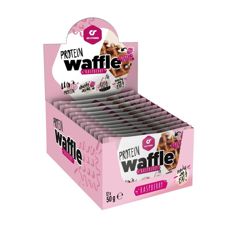 Gofitness - Protein Waffel - Raspberry- Box 12x50 g - MHD 10/24