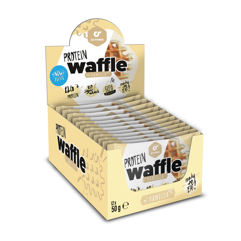 Gofitness - Protein Waffel - Vanilla - Box 12x50 g - MHD 02/25